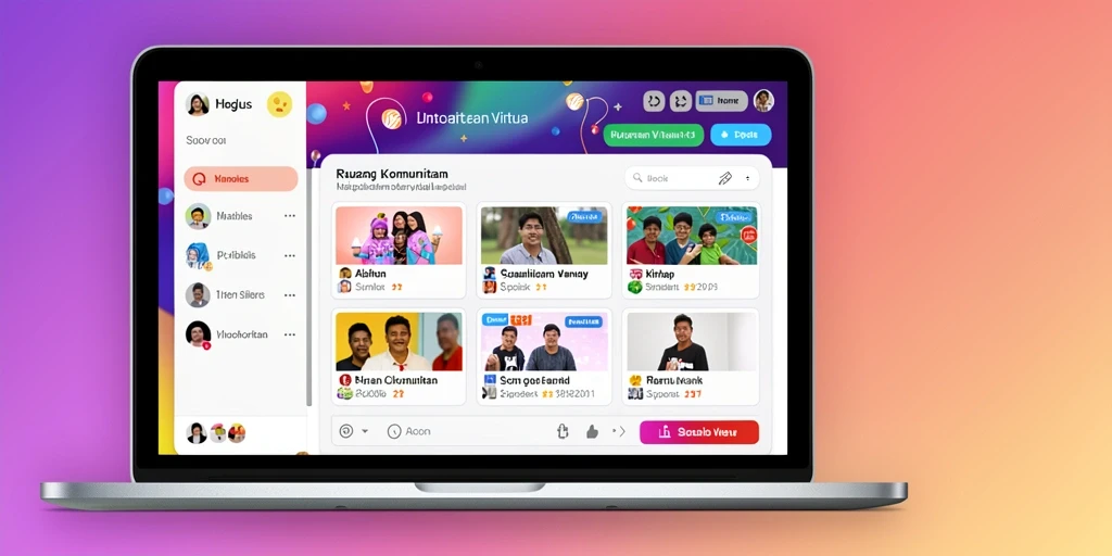 Fitur interaksi komunitas yang mendukung pemain.