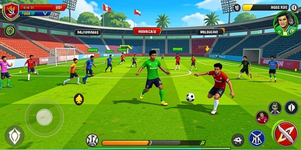Fitur multi-player yang memungkinkan bermain dengan teman.