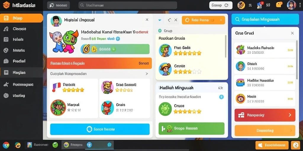 Mode permainan yang beragam dan mengasyikkan.